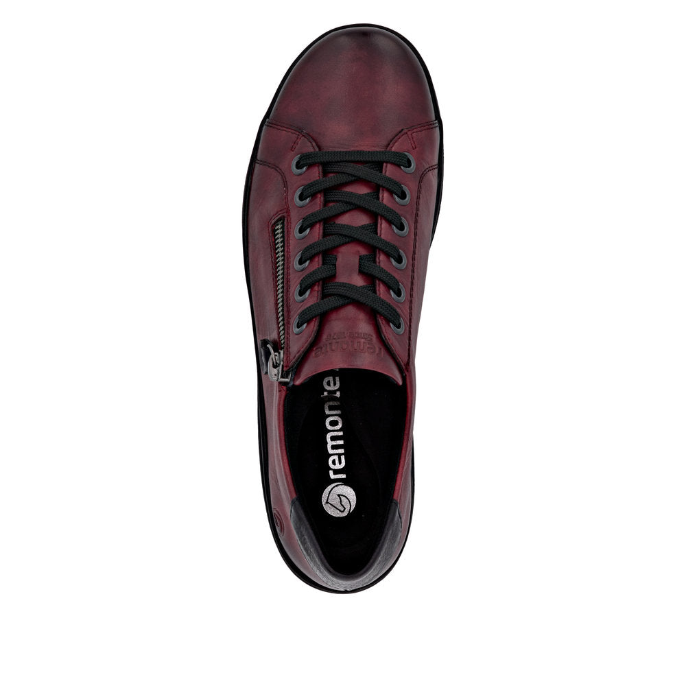 Remonte Ladies Side Zip and Lace Up Casual Shoe