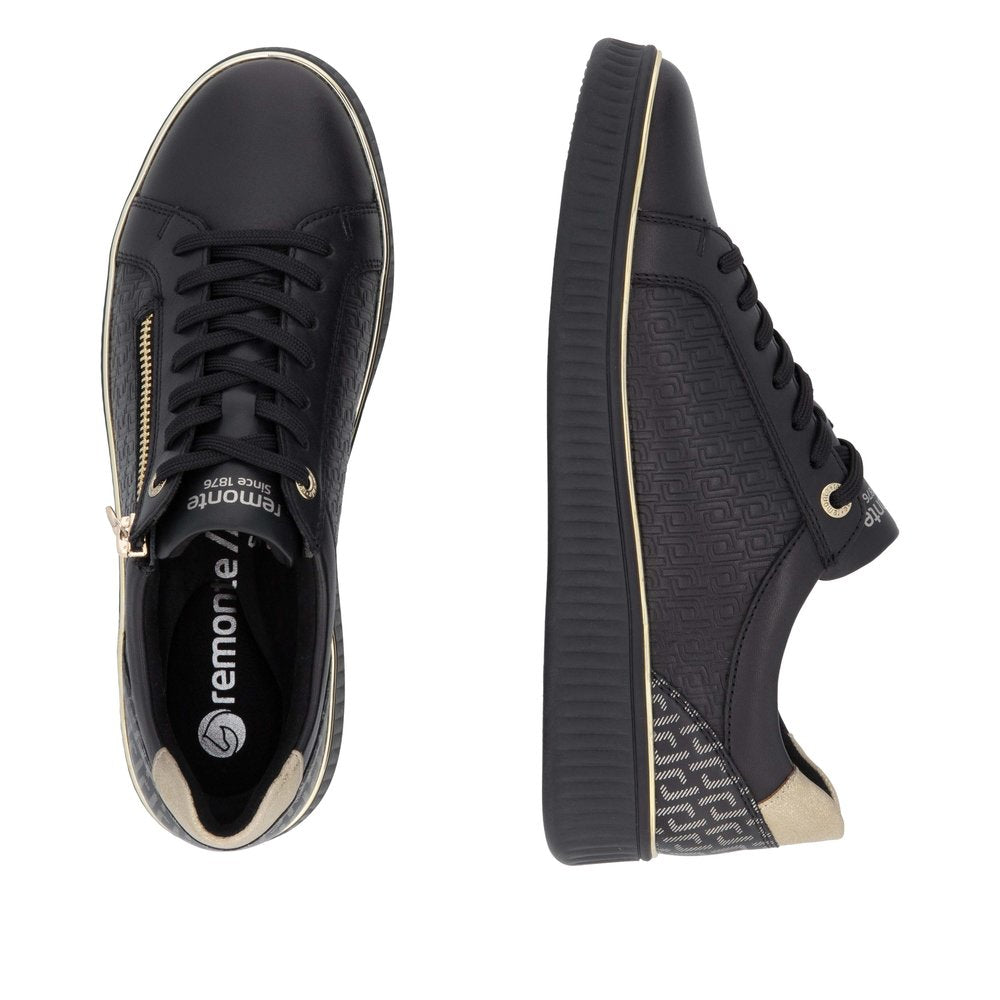 Remonte Ladies Zip and Lace Up Sneaker