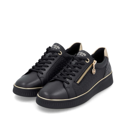 Remonte Ladies Zip and Lace Up Sneaker