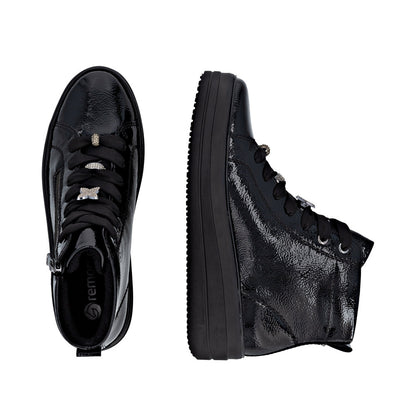 Remonte Ladies Charm Trim Lace Up Sneaker Boot