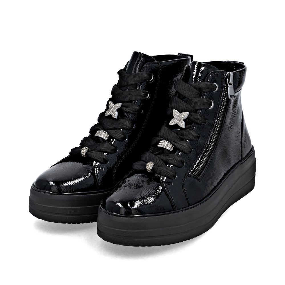 Remonte Ladies Charm Trim Lace Up Sneaker Boot