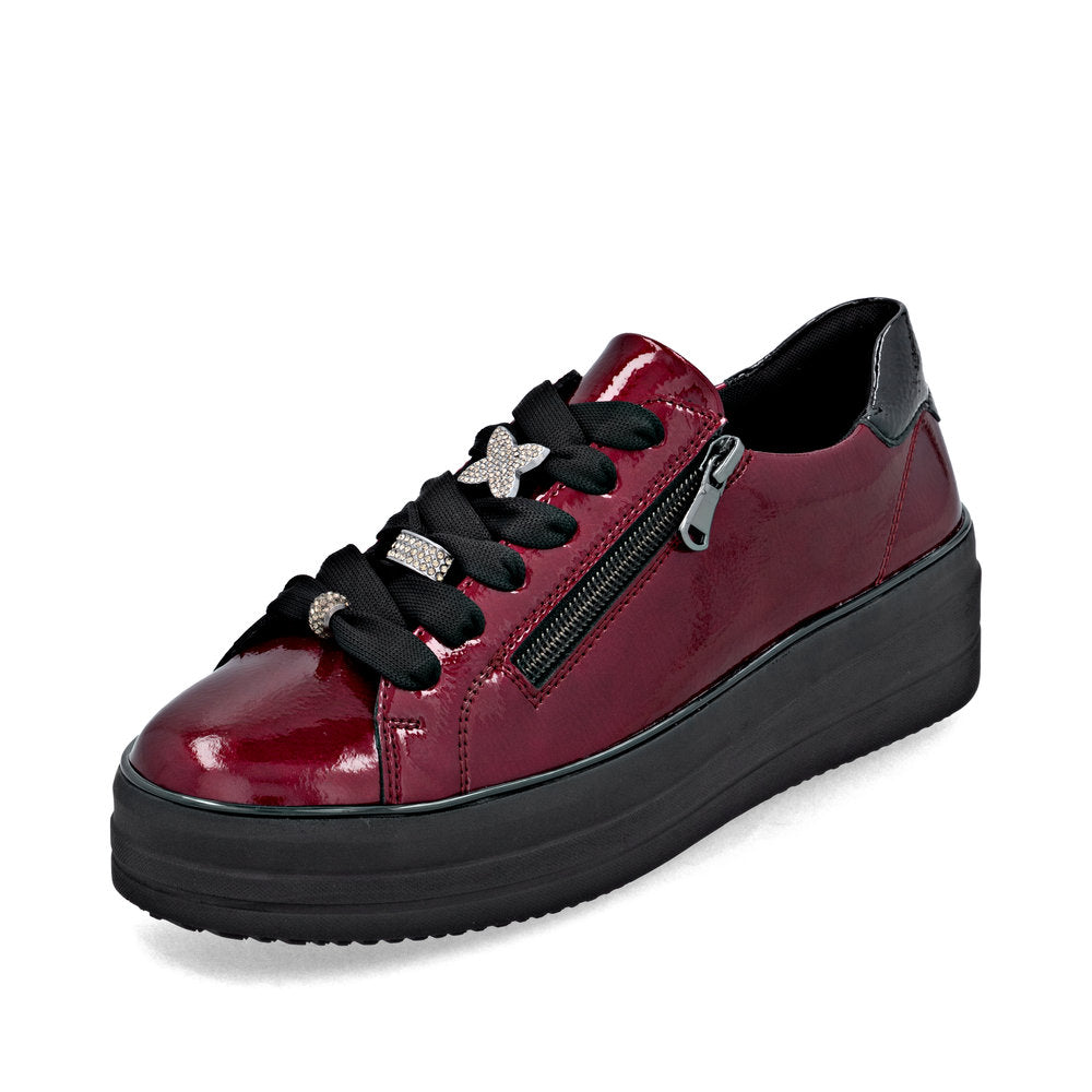 Remonte Ladies Zip and Lace Up Sneaker