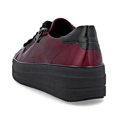 Remonte Ladies Zip and Lace Up Sneaker