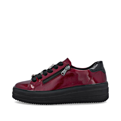 Remonte Ladies Zip and Lace Up Sneaker