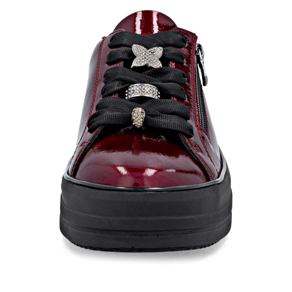 Remonte Ladies Zip and Lace Up Sneaker