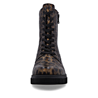 Remonte Ladies Leopard Print Chunky Sole Ankle boot