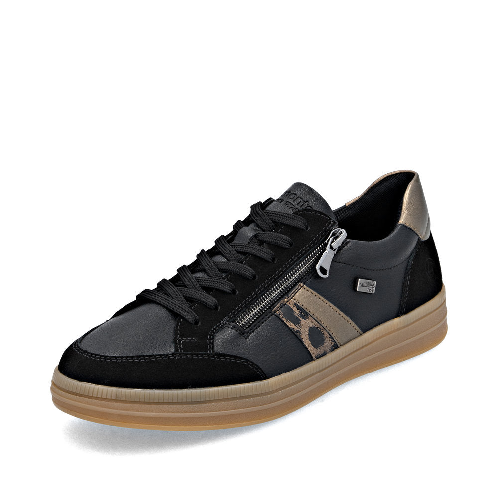 Remonte Ladies Zip and Lace Up Retro Sneaker