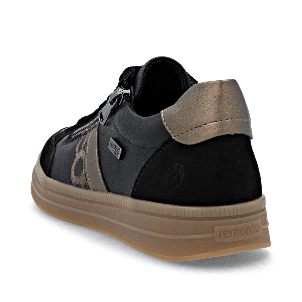 Remonte Ladies Zip and Lace Up Retro Sneaker