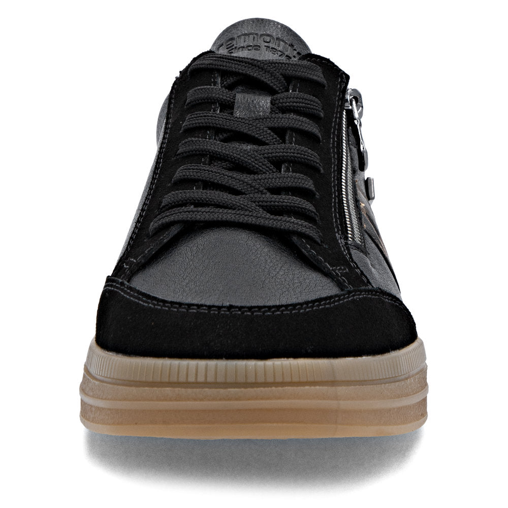 Remonte Ladies Zip and Lace Up Retro Sneaker