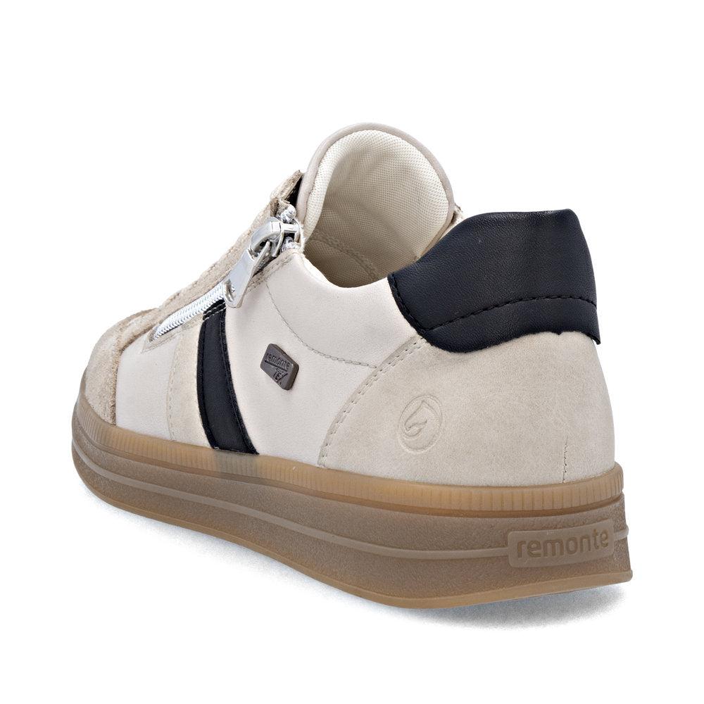 Remonte Ladies Lace Up Zip Side Retro Sneaker