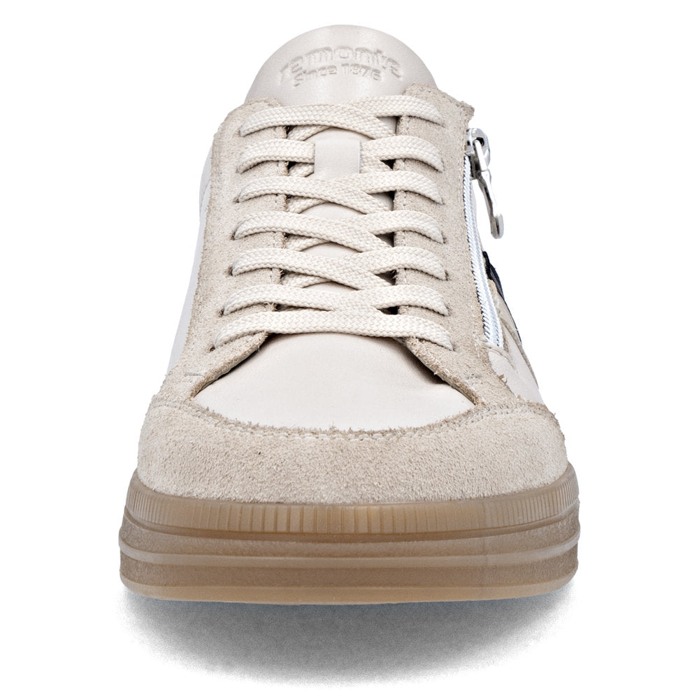 Remonte Ladies Lace Up Zip Side Retro Sneaker