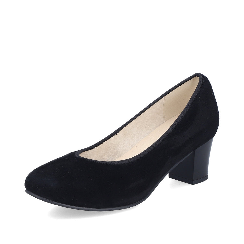 Rieker Ladies Block Heel Court Shoe