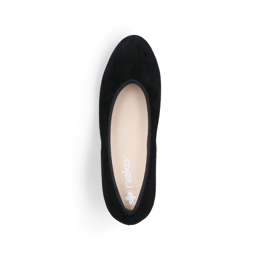 Rieker Ladies Block Heel Court Shoe