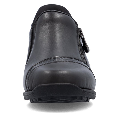 Rieker Ladies Side Zip Flat Shoe