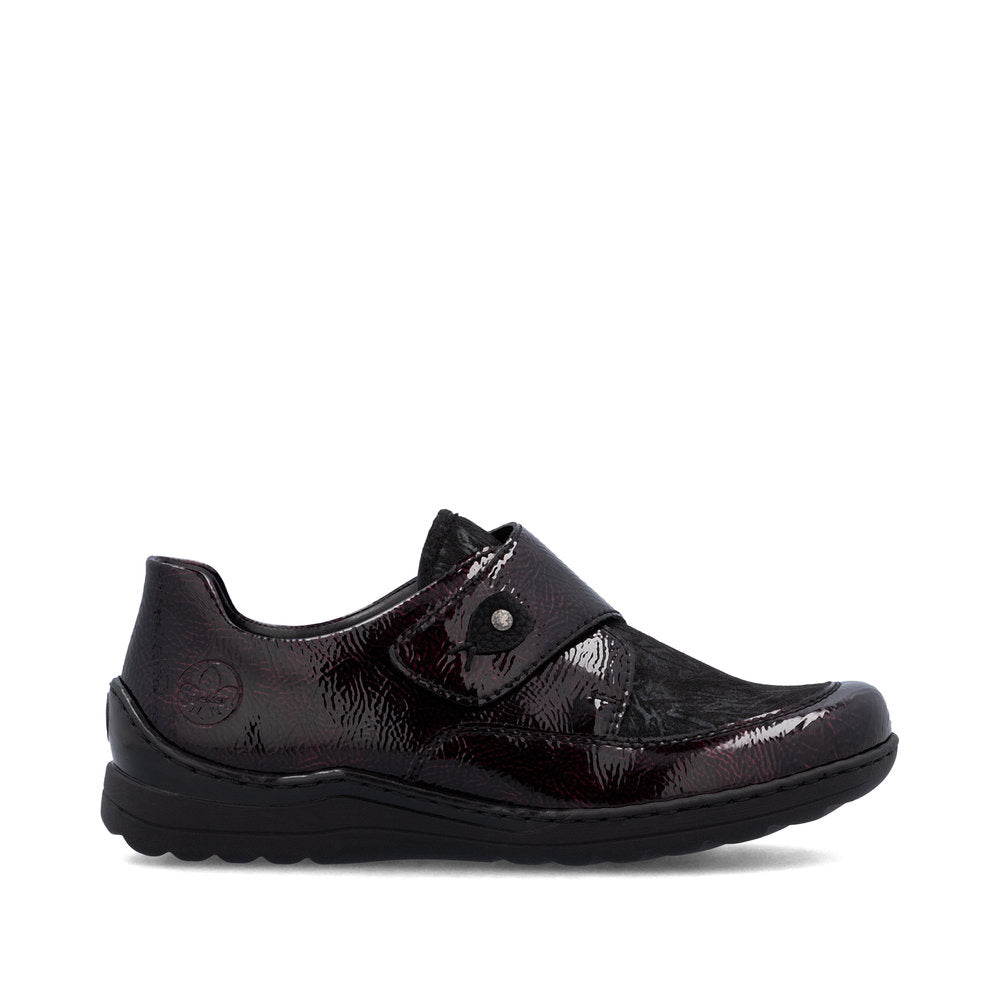 Rieker Ladies Stretch Front Velcro Shoe