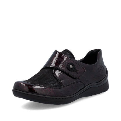 Rieker Ladies Stretch Front Velcro Shoe