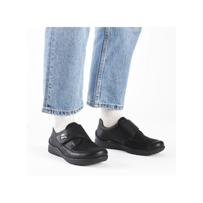 Rieker Ladies Stretch Front Velcro Shoe