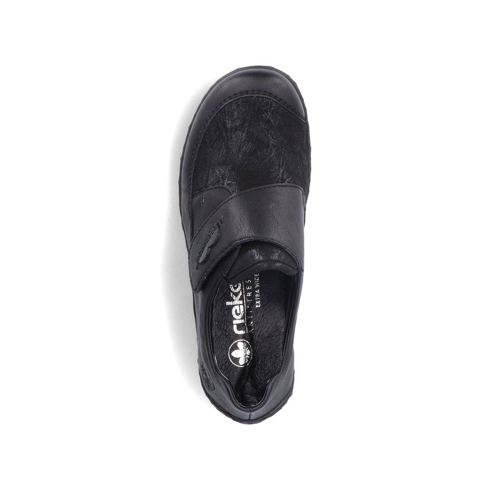 Rieker Ladies Stretch Front Velcro Shoe