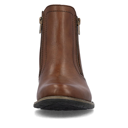 Rieker Ladies  Double Zip Flat Heel Ankle Boot