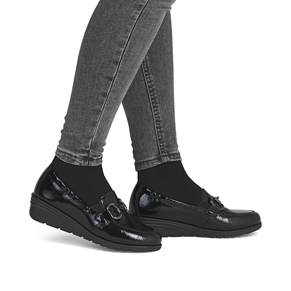 Rieker Ladies buckle Trim Shoe