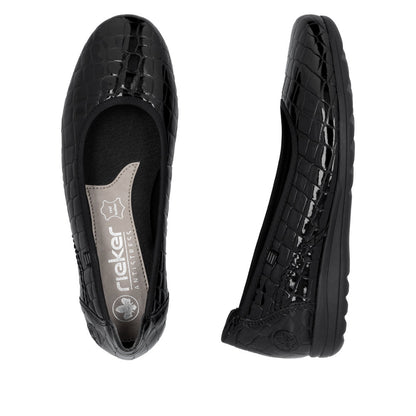 Rieker Ladies Flat Pump Shoe