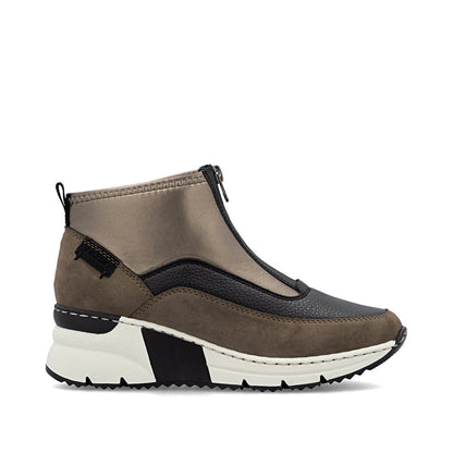 Rieker Ladies Wedge Zip Front Ankle Boot