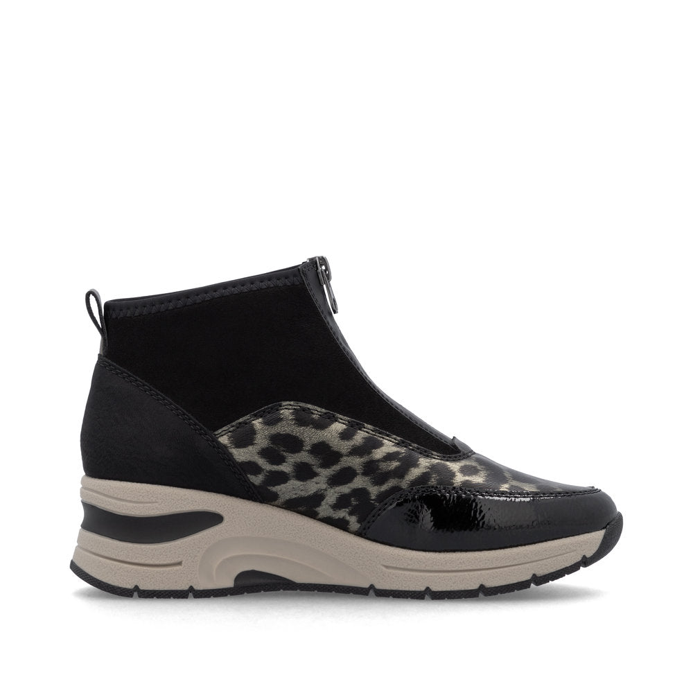 Rieker Ladies Trend Zip Front Sneaker Boot
