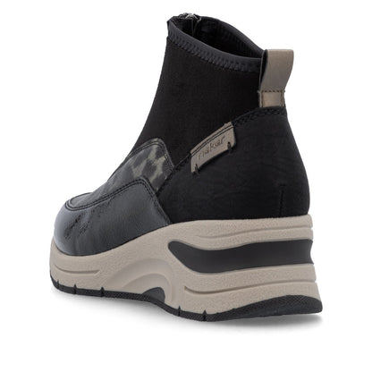 Rieker Ladies Trend Zip Front Sneaker Boot