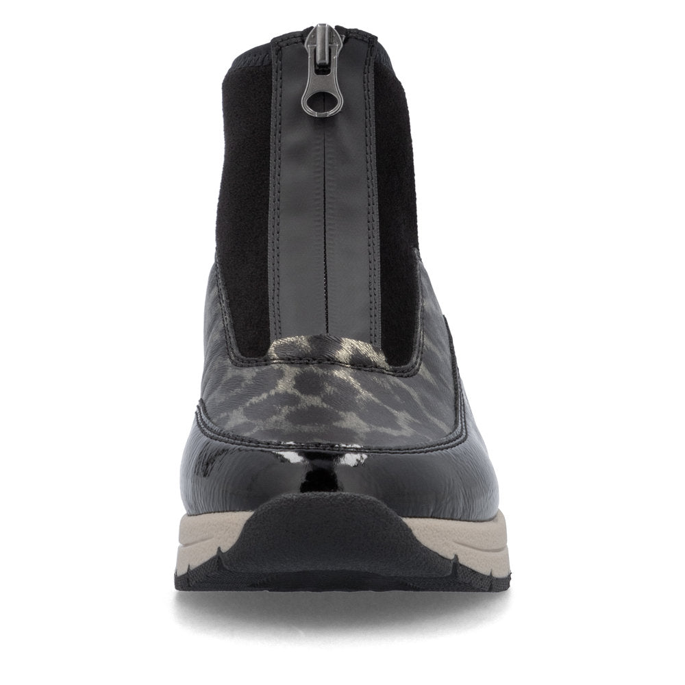 Rieker Ladies Trend Zip Front Sneaker Boot
