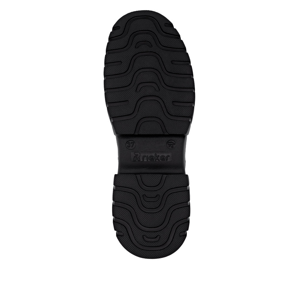 Rieker Ladies Lace Up Chunky Ankle Boot