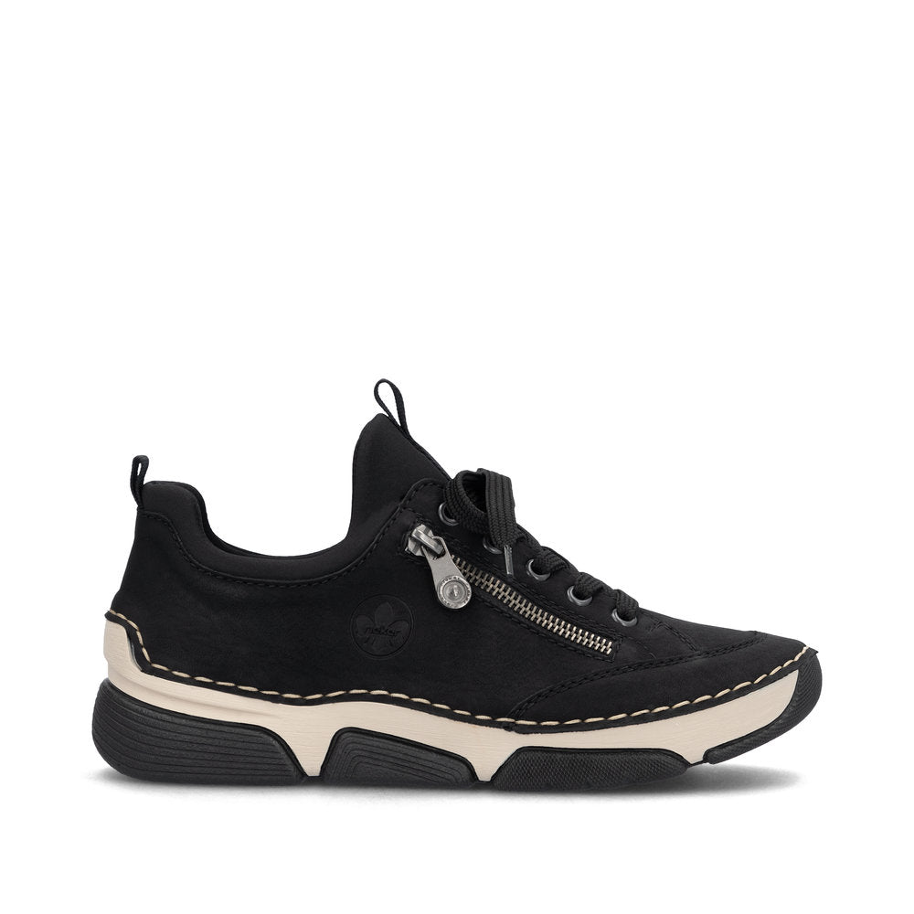 Rieker Ladies Zip and Lace Up Sneaker