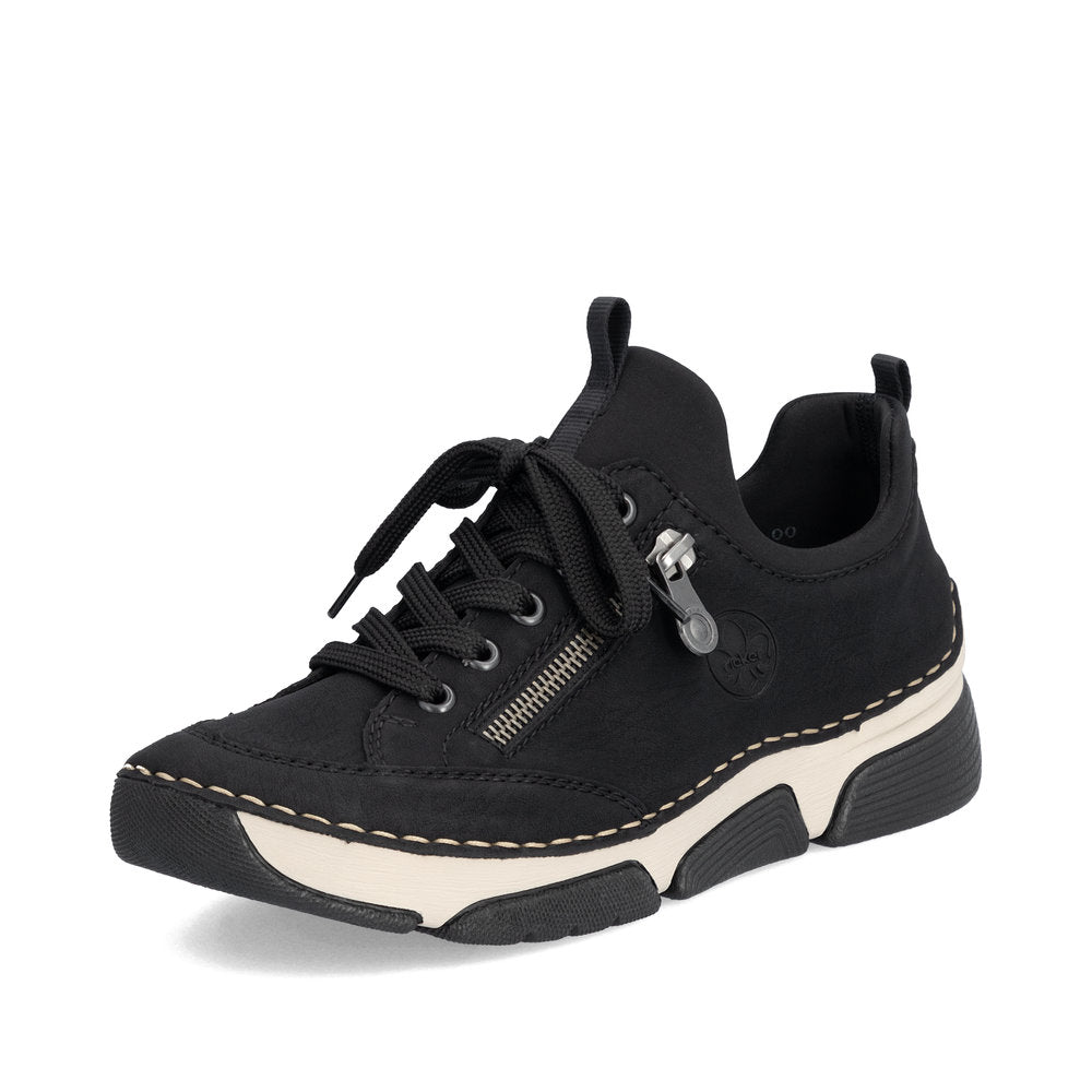 Rieker Ladies Zip and Lace Up Sneaker