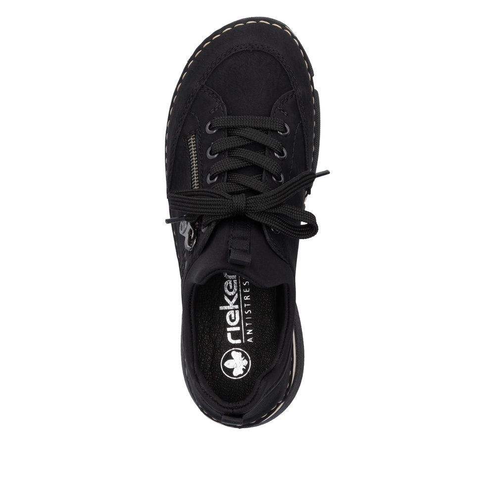 Rieker Ladies Zip and Lace Up Sneaker