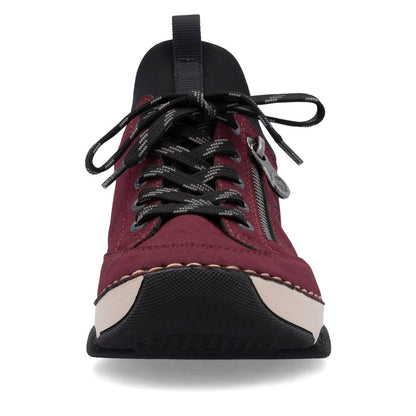 Rieker Ladies Zip and Lace Up Sneaker