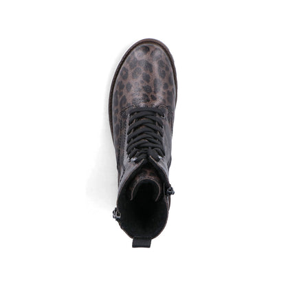 Rieker Ladies Lace Up Chunky Boot