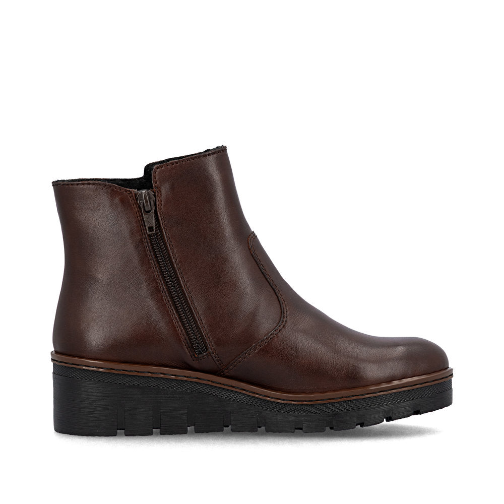 Rieker Ladies Small Wedge Ankle Boot