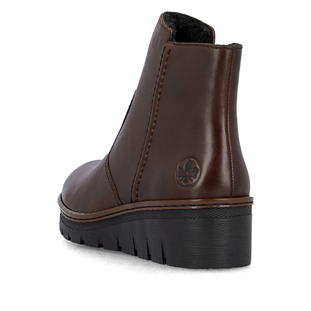 Rieker Ladies Small Wedge Ankle Boot