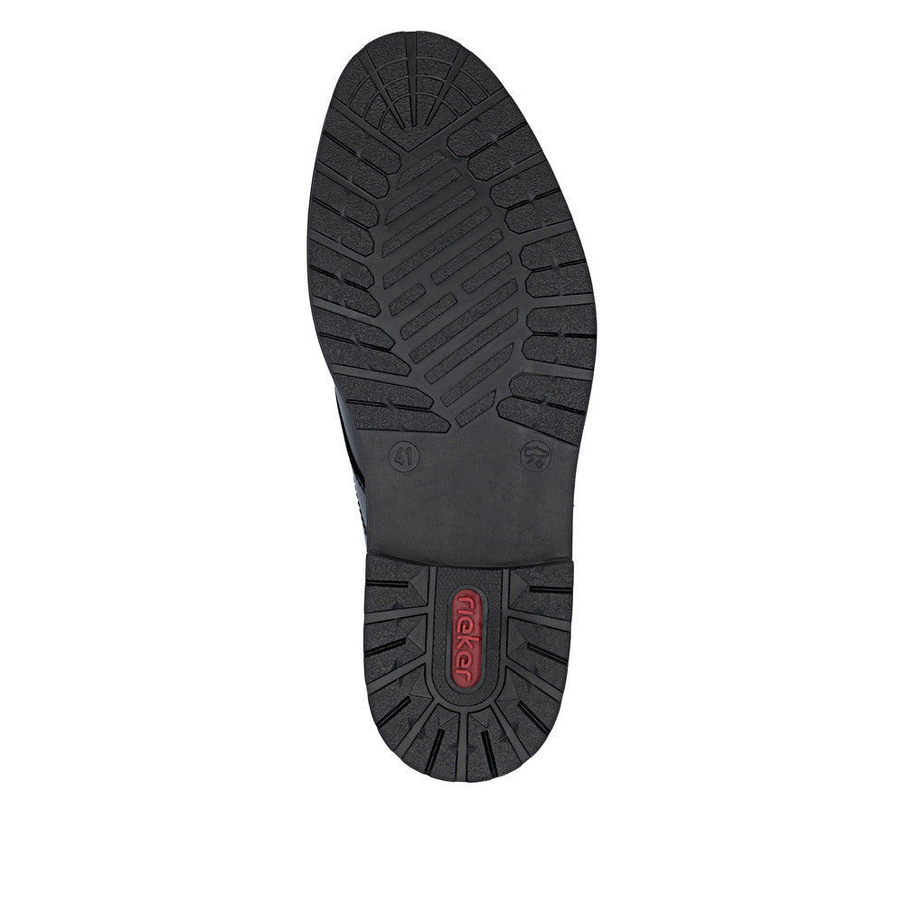 Rieker Mens Zip Side Lace Up Chukka Boot