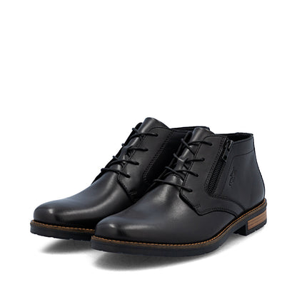 Rieker Mens Zip Side Lace Up Chukka Boot