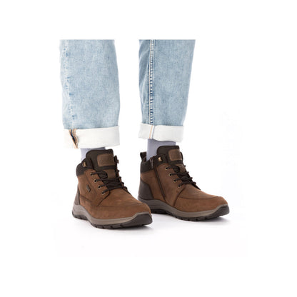 Rieker Mens Lace Up Tex Lined Casual Boot