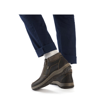 Rieker Mens Fleece Lined Double Zip Tex Boot