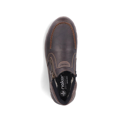 Rieker Mens Fleece Lined Double Zip Tex Boot