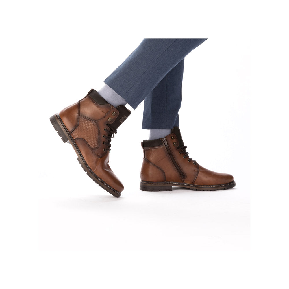 Rieker Gents Lace Up Zip Side Ankle Boot