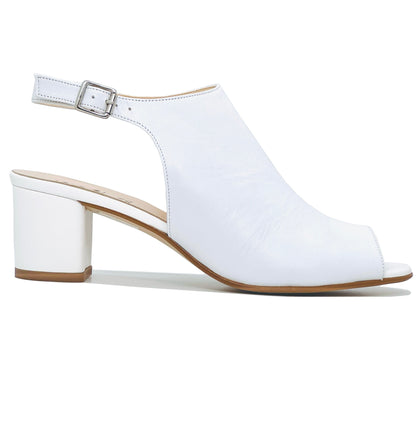 HB Shoes Shannon Ladies High Front Block Heel Sandal