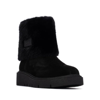 Carmela Ladies Flat Fur Boot