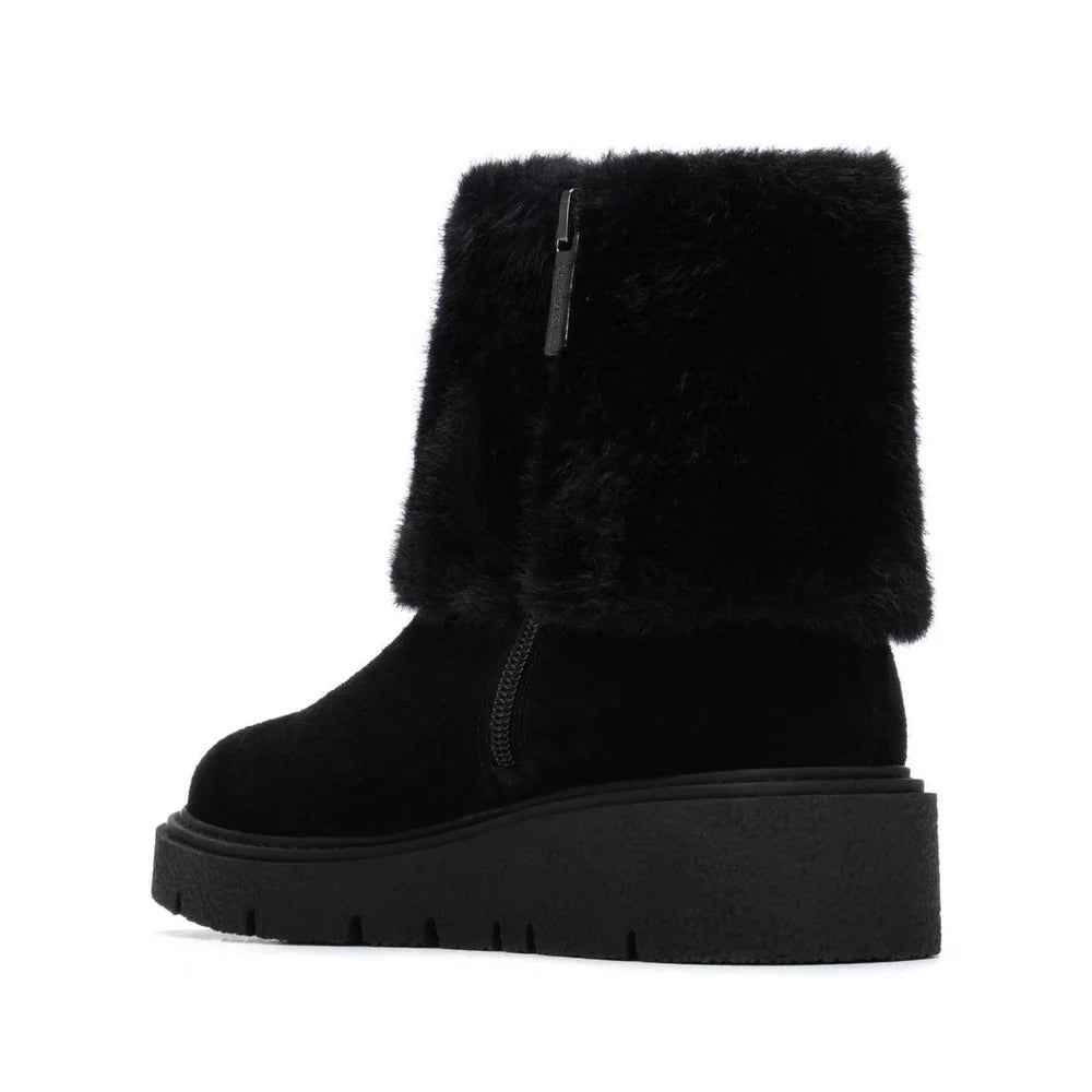 Carmela Ladies Flat Fur Boot