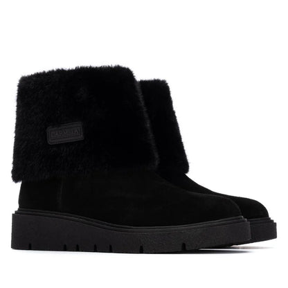 Carmela Ladies Flat Fur Boot