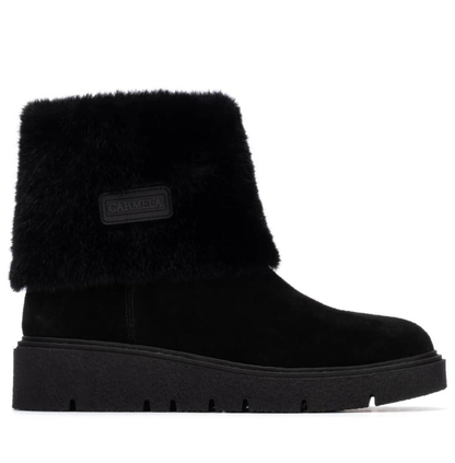 Carmela Ladies Flat Fur Boot