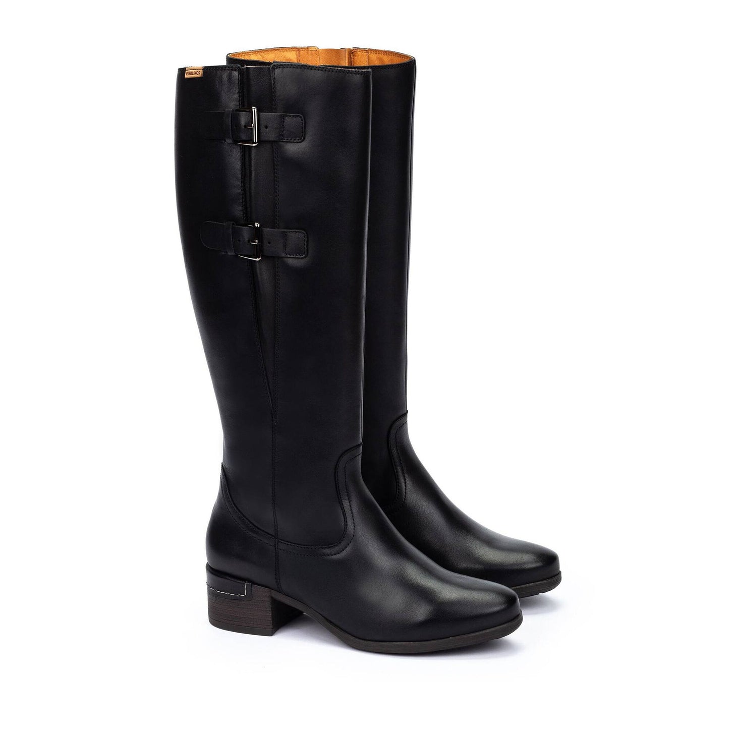 Pikolinos Malaga Ladies Buckle Trim Low Heel Boot