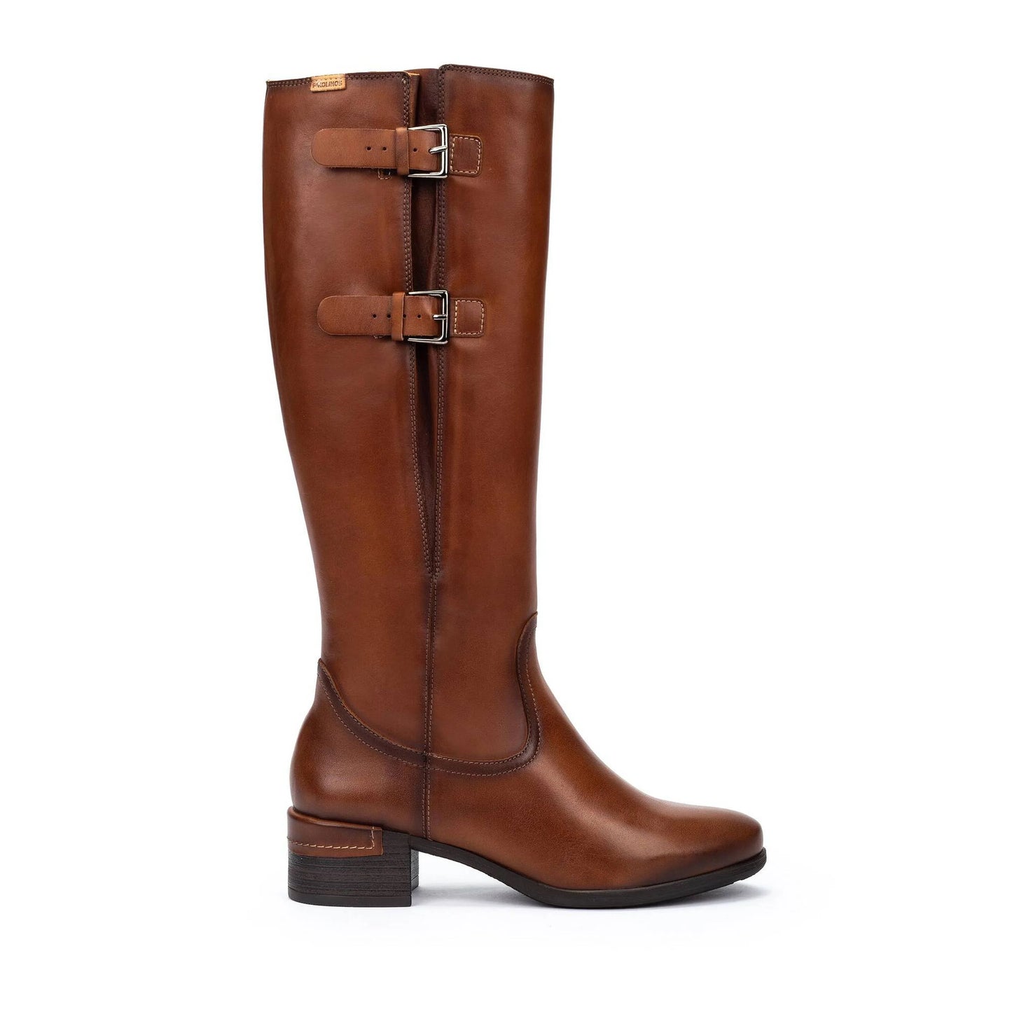 Pikolinos Malaga Ladies Buckle Trim Low Heel Boot